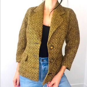 Vintage Mustard brown blazer